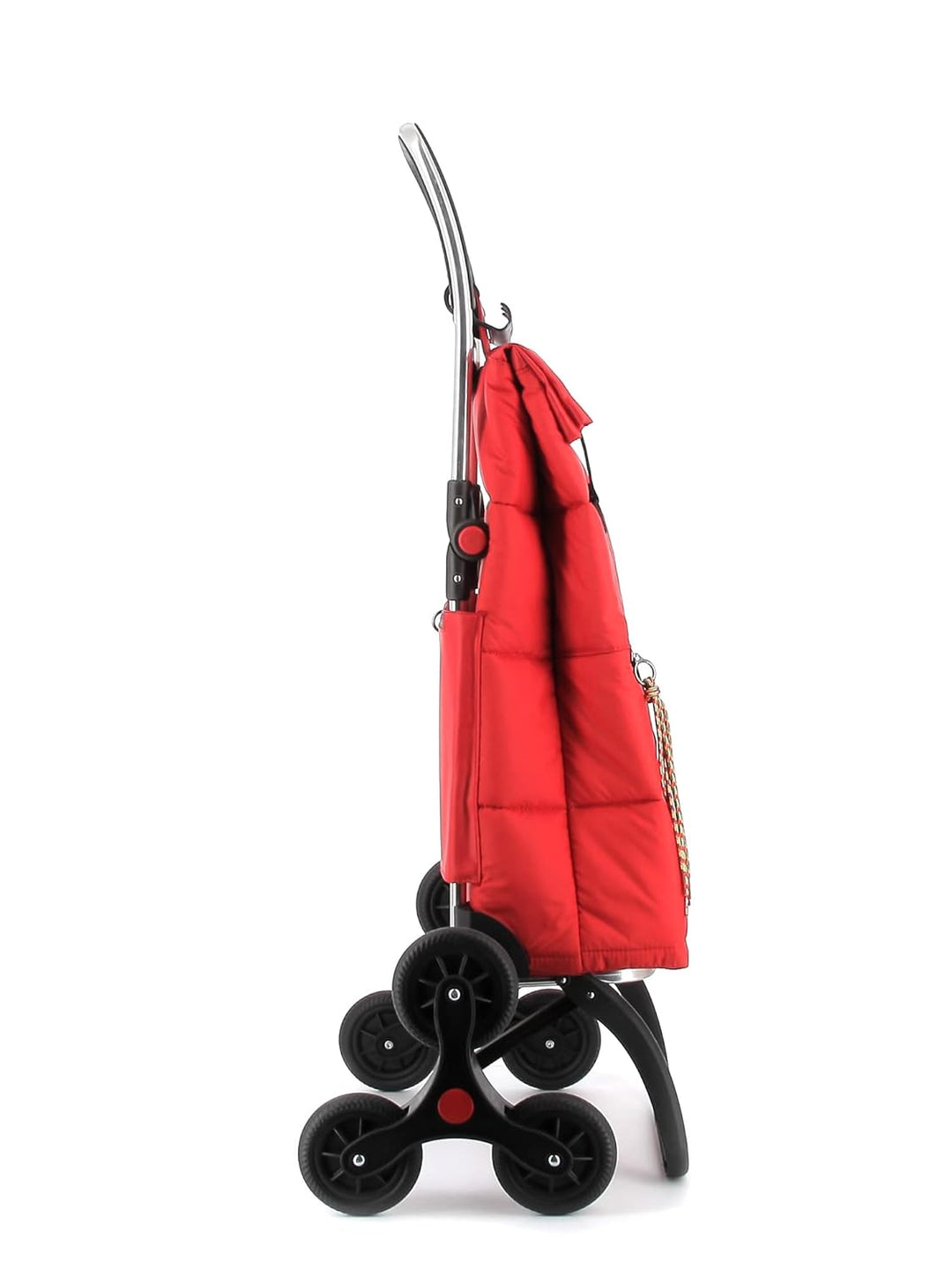 Klappbarer Einkaufstrolley Rolser Big Polar 6 Räder Treppensteiger - Rot 6 Räder Treppensteiger Zusa