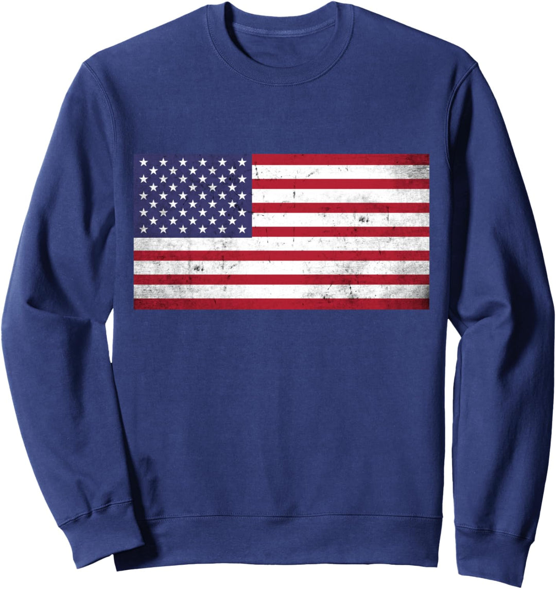 Amerikanische Flagge USA Patriotisch US Männer Frauen Kinder Sweatshirt