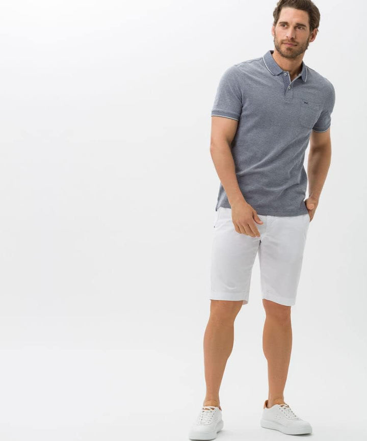 BRAX Herren Style Bari Bermudahose in Sportiver Chino-Optik Shorts, 32 Wei&#xDF; (White 99)