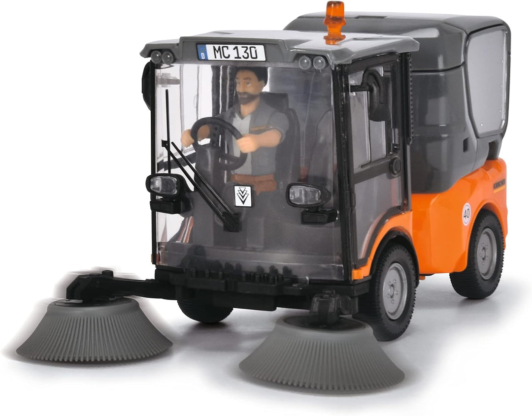 Dickie Toys Street Sweeper, Orange/Grau Einzelbett, Einzelbett