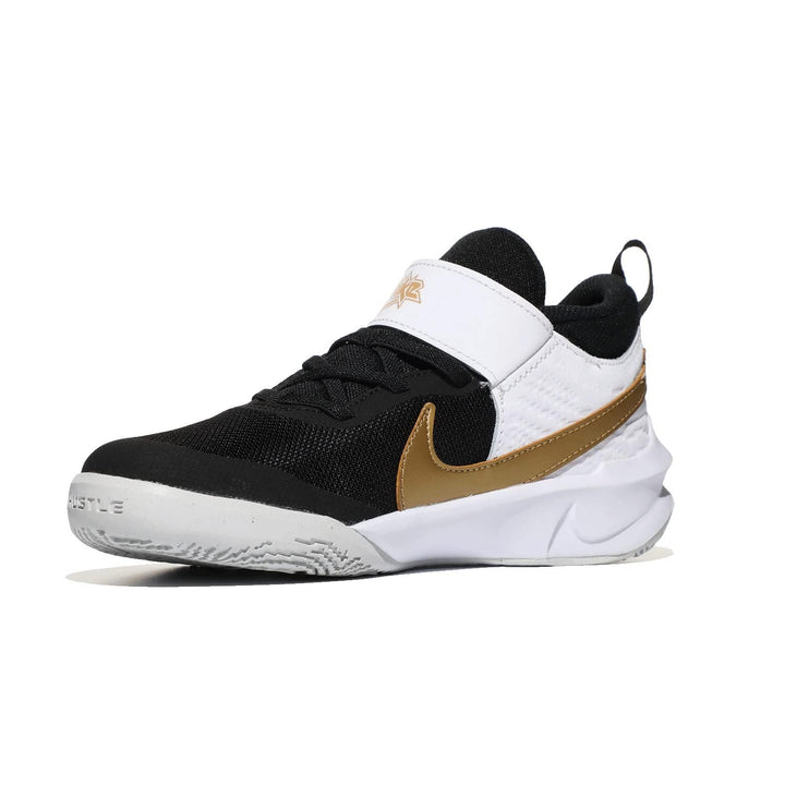Nike Unisex Kinder Team Hustle D 10 Gs Gymnastikschuh 28.5 EU Black Metallic Gold White Dust, 28.5 E