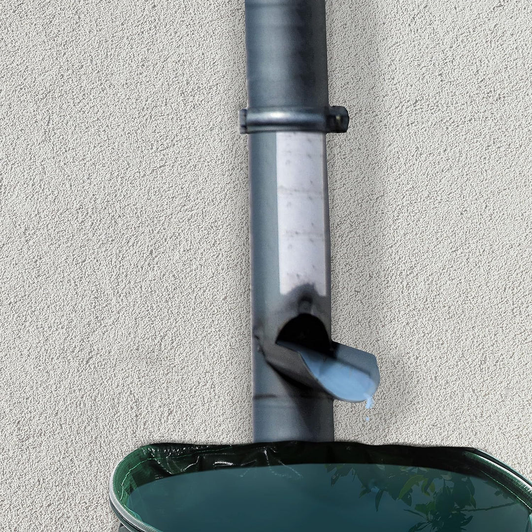Regentonne faltbar mit Deckel und Zapfhahn | 100 Liter 41x75x71cm grün PVC | Gartenzubehör Zisterne