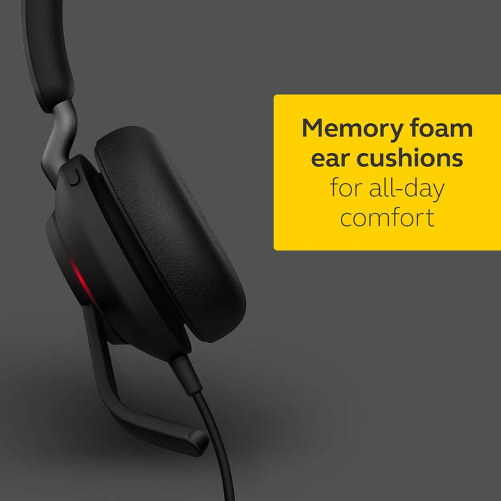 Jabra Evolve2 40 SE Kabelgebundenes Mono-Headset mit Geräuschunterdrückung – verfügt über 3-Mikrofon