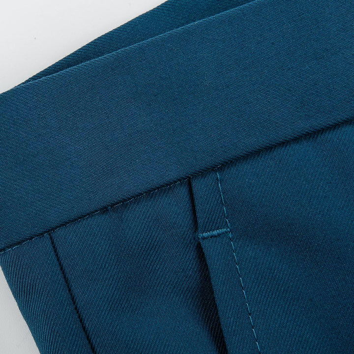 Allthemen Anzug Herren 2 Teilig Slim Fit Hochzeitanzug EIN Knopf Smoking Anzüge Sakko Hose S Blau, S