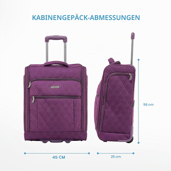 Flight Knight 56x45x25cm easyJet & British Airways Large Carry On Approved & Tested Maximum Size Han