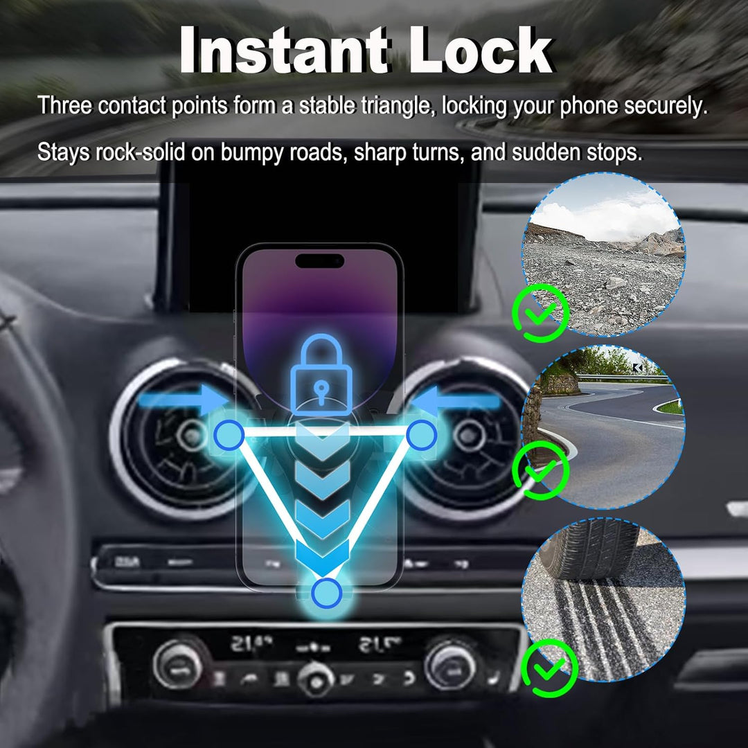 Handy KFZ Halterungen für Audi A3 8V 2014–2019, Handyhalterung Gravity Auto Lock Stabil Ohne Jitter