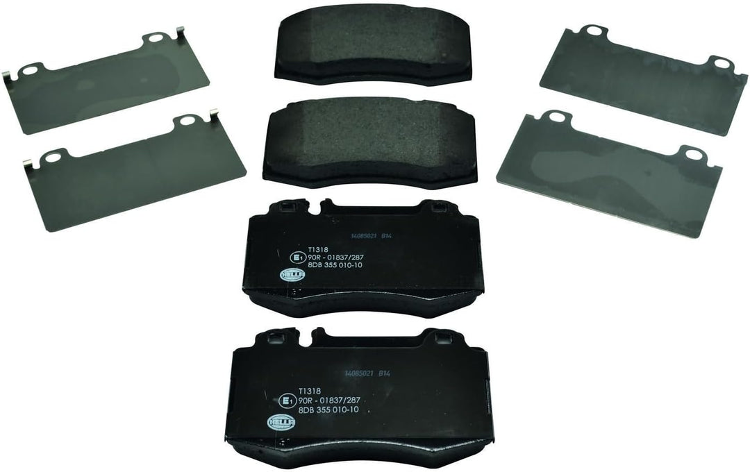 HELLA PAGID 8DB 355 010-101 Bremsbelagsatz - T1318 - Dicke/Stärke: 17.7mm - Bremssystem: Brembo - fü