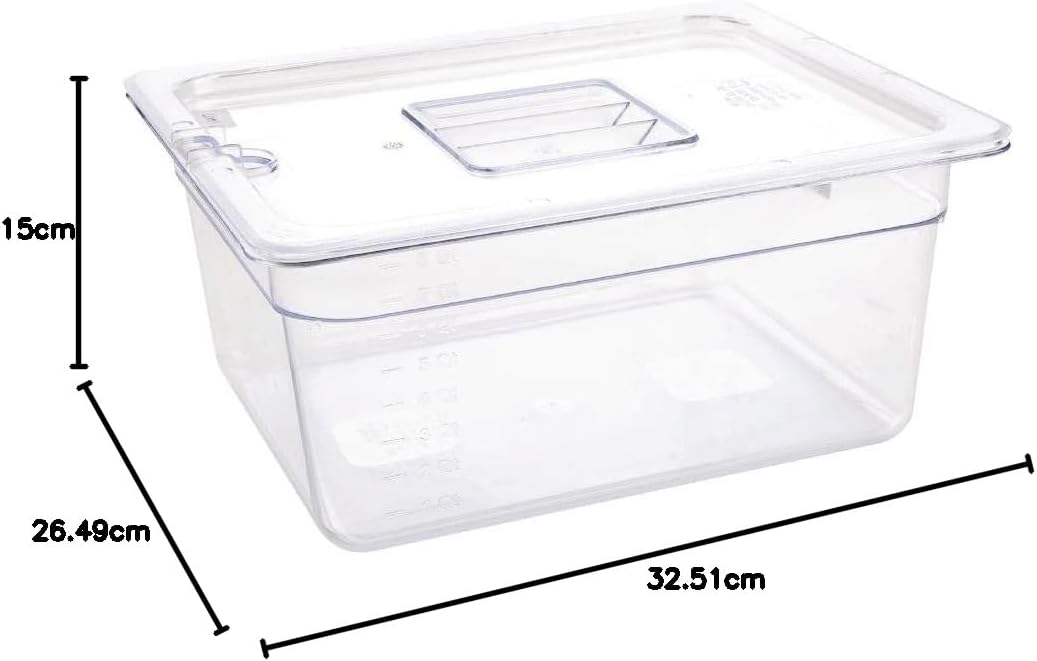 Vogue 13161 polycarbonaat GN 44563 150 mm, 325(L)x265(W)x150(D)mm