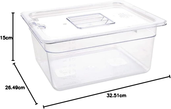 Vogue 13161 polycarbonaat GN 44563 150 mm, 325(L)x265(W)x150(D)mm