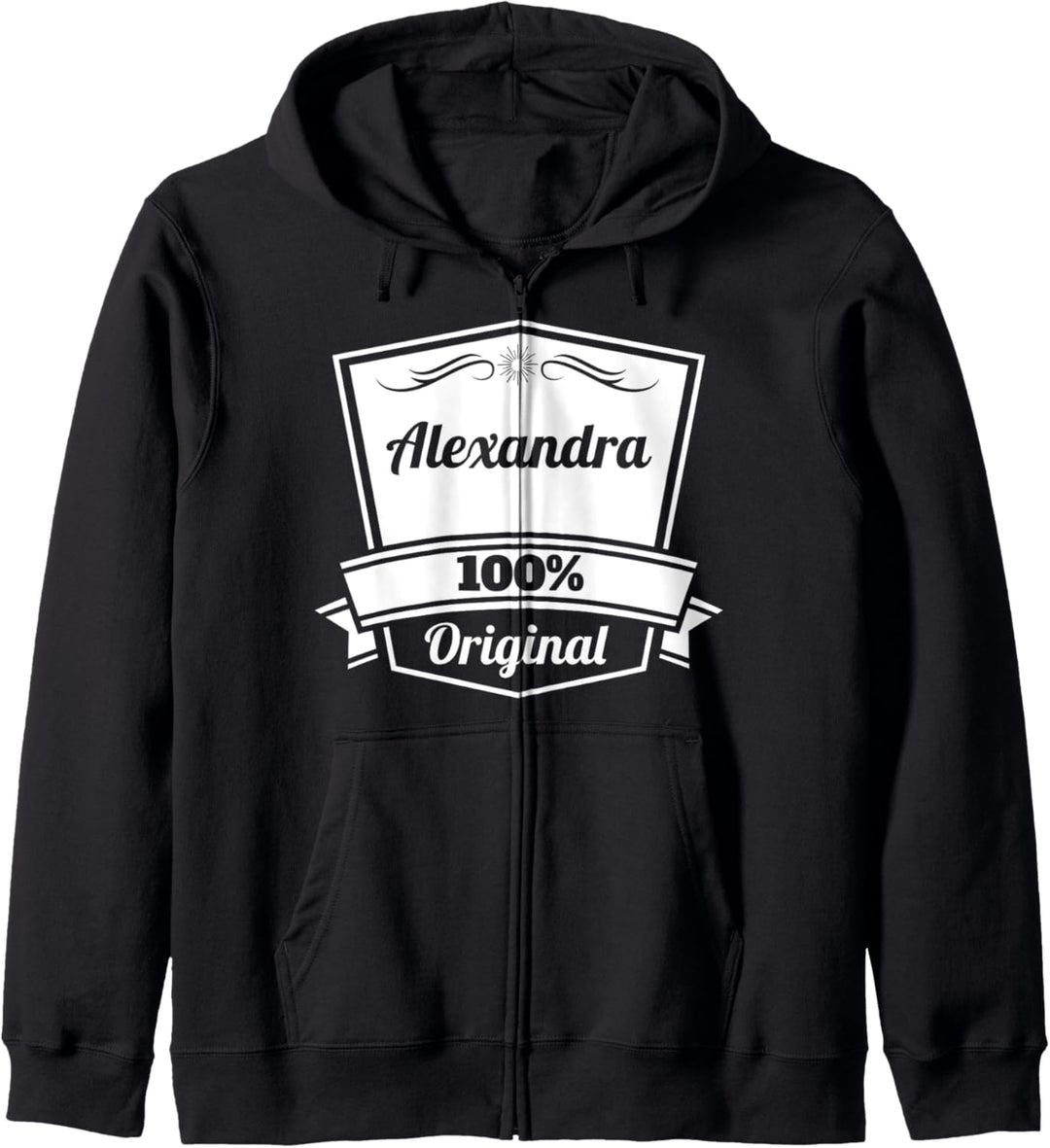 Alexandra Geschenk / Personalisierter Name Geburtstag Kapuzenjacke