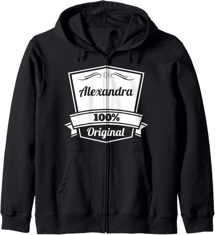 Alexandra Geschenk / Personalisierter Name Geburtstag Kapuzenjacke