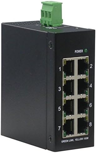 ROLINE Industrie Switch 8x RJ-45, unmanaged, Schwarz