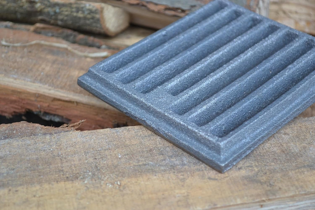 SEZAM 13 x 11 cm Gussrost Ofenrost Ascherost Gussrost verschiedene Durchmesser, Kaminrost passend Ka