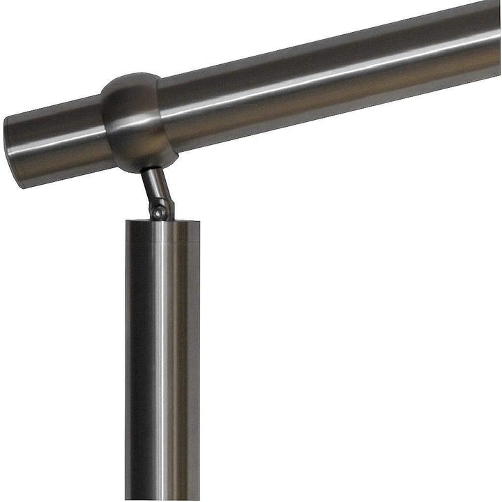 TIBU Edelstahl Geländer V2A für Balkon Terrasse Treppe mit waagerechten Streben, Aufmontage 0,6m-6m