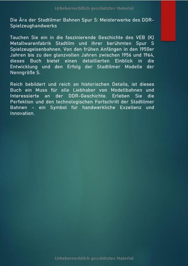 Spur S - wie Stadtilm?: Wissenwertes zu den Stadtilmer Spielzeugbahnen, Taschenbuch