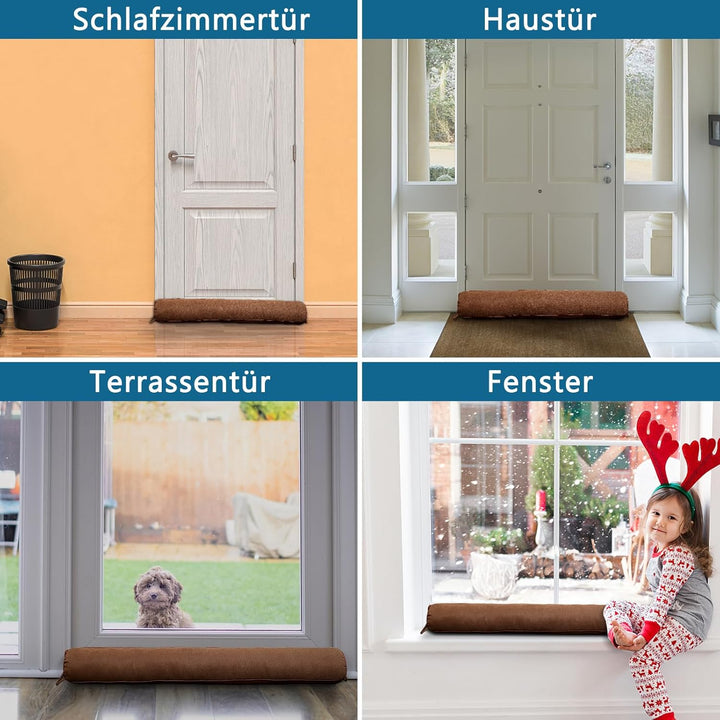 HooTown Zugluftstopper für Türen, 92cm Schwerer Windstopper Türluftstopper für Schutz, Zugstopper Ha