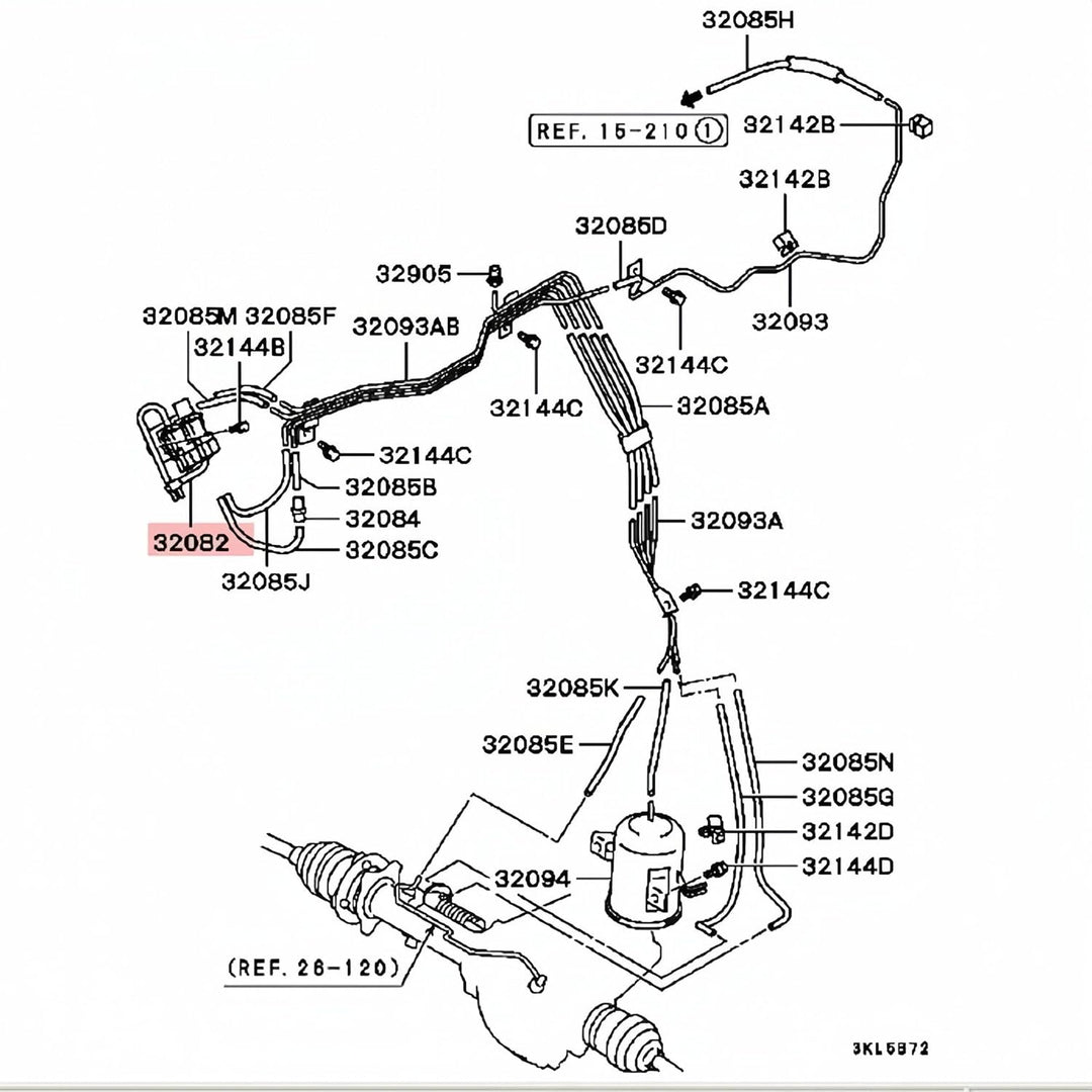 DEWIN Magnetspulenventil,Magnetventil Magnetspulenventil Kompatibel mit Pajero L200 K5T47776 MB93773