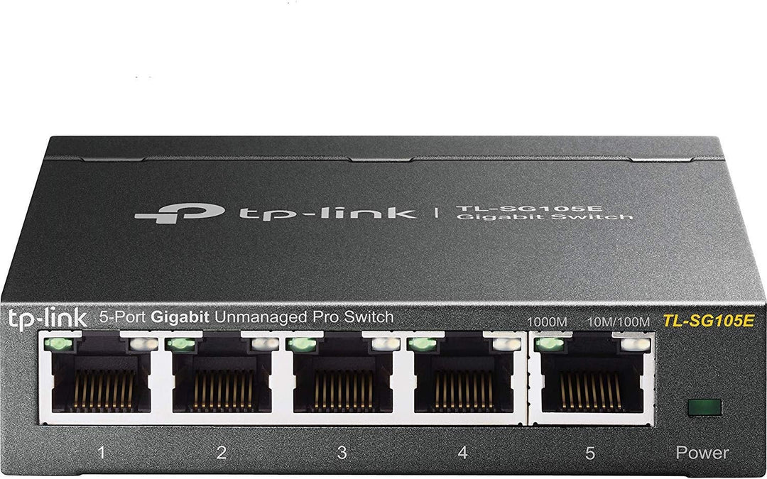 TP-Link TL-SG105E 5-Ports Gigabit Easy Smart Managed Netzwerk Switch mit TP-Link TL-SG105 5-Ports Un