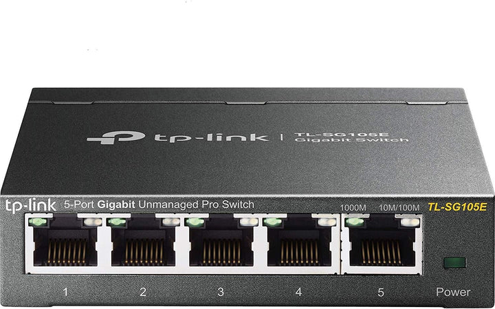 TP-Link TL-SG105E 5-Ports Gigabit Easy Smart Managed Netzwerk Switch mit TP-Link TL-SG105 5-Ports Un