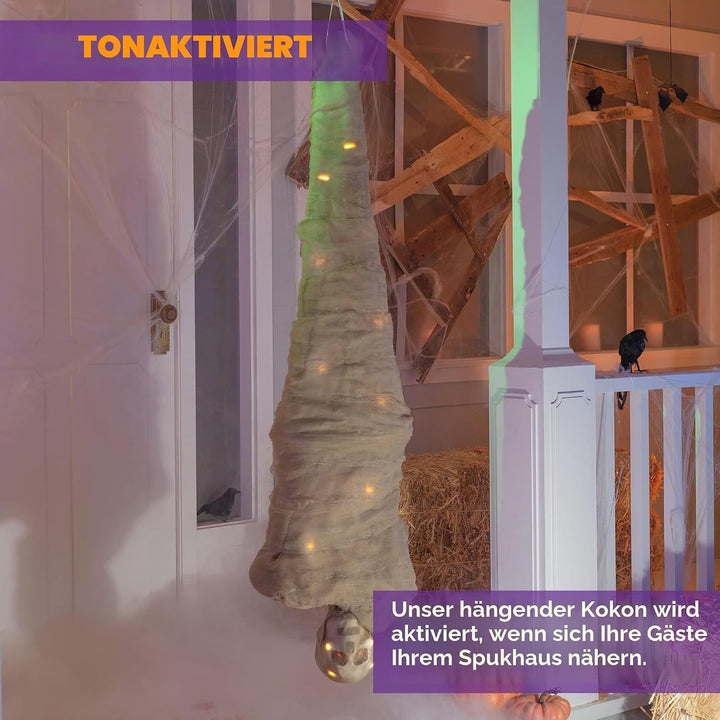 JOYIN 165 cm Halloween Corpse Dekoration, animierte hängende Corpses Requisiten mit Ganzkörperlichte