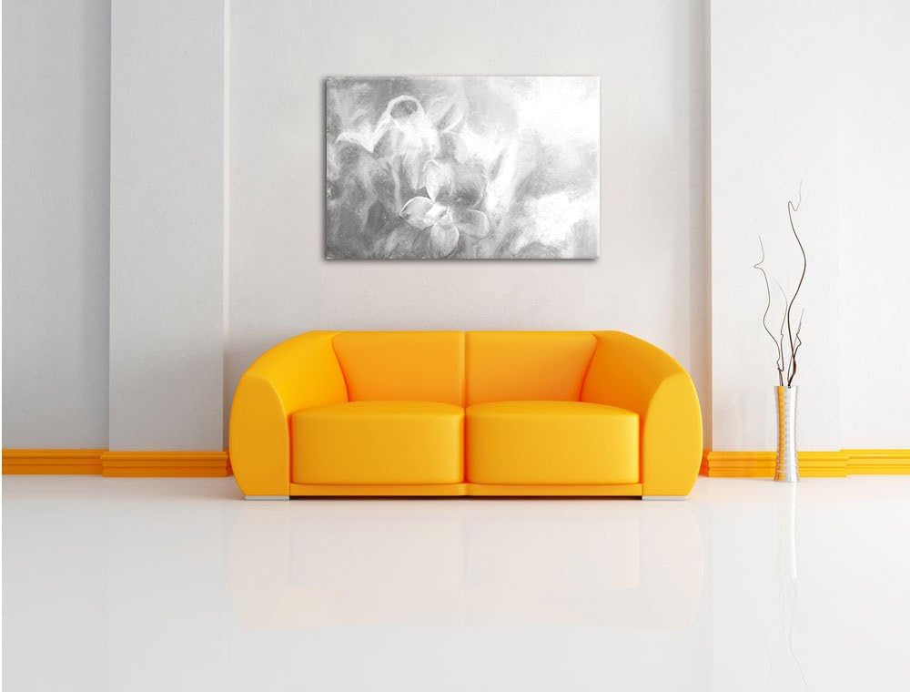 Pixxprint Lilane Lavendelblumen Kunst als Leinwandbild/Grösse: 100x70 / Wandbild/Kunstdruck/fertig b