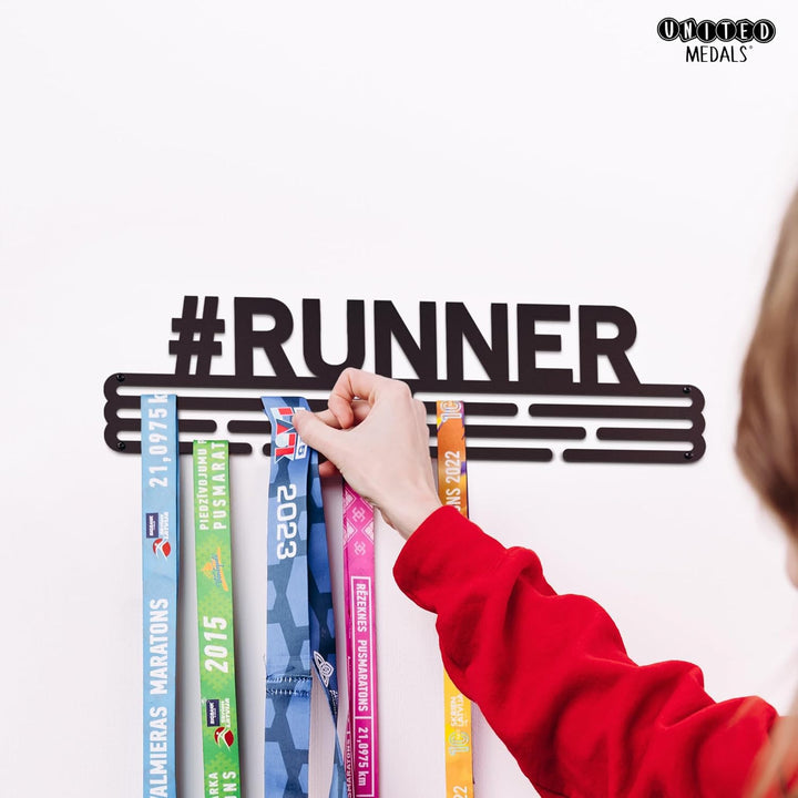 United Medals #Runner Medaillenhalter Edelstahl | Medaillen Aufhänger | Medal Hanger Holder Display