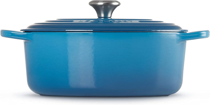 Le Creuset Signature Gusseisen-Bräter mit Deckel, Ø 25 cm, Oval, Für alle Herdarten und Induktion ge