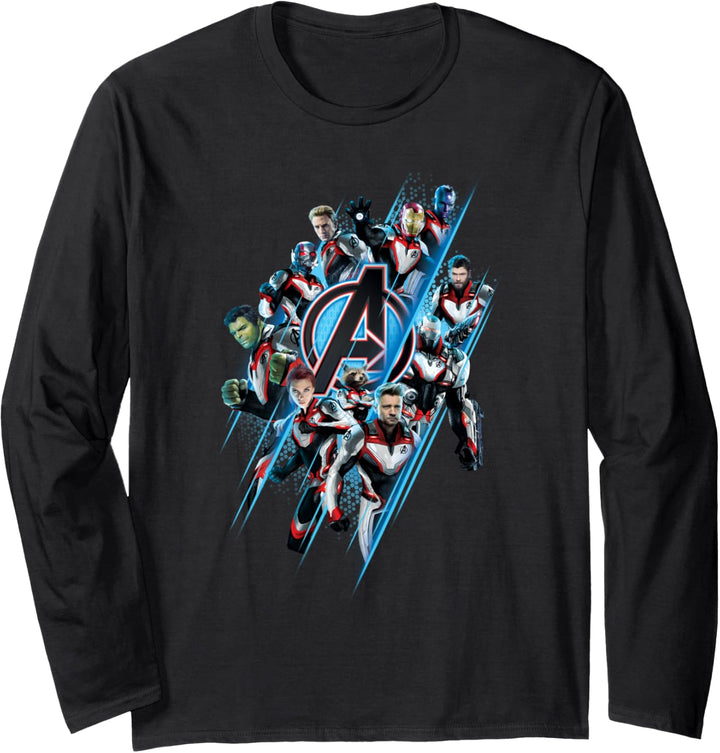 Marvel Avengers: Endgame Logo Super Heroes United Langarmshirt
