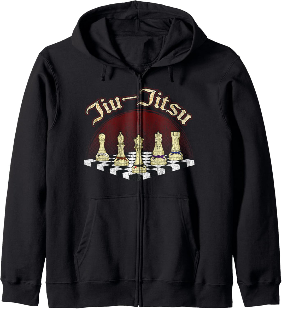 Brazilian Jiu Jitsu BJJ Apparel Chess Black Belt Kapuzenjacke
