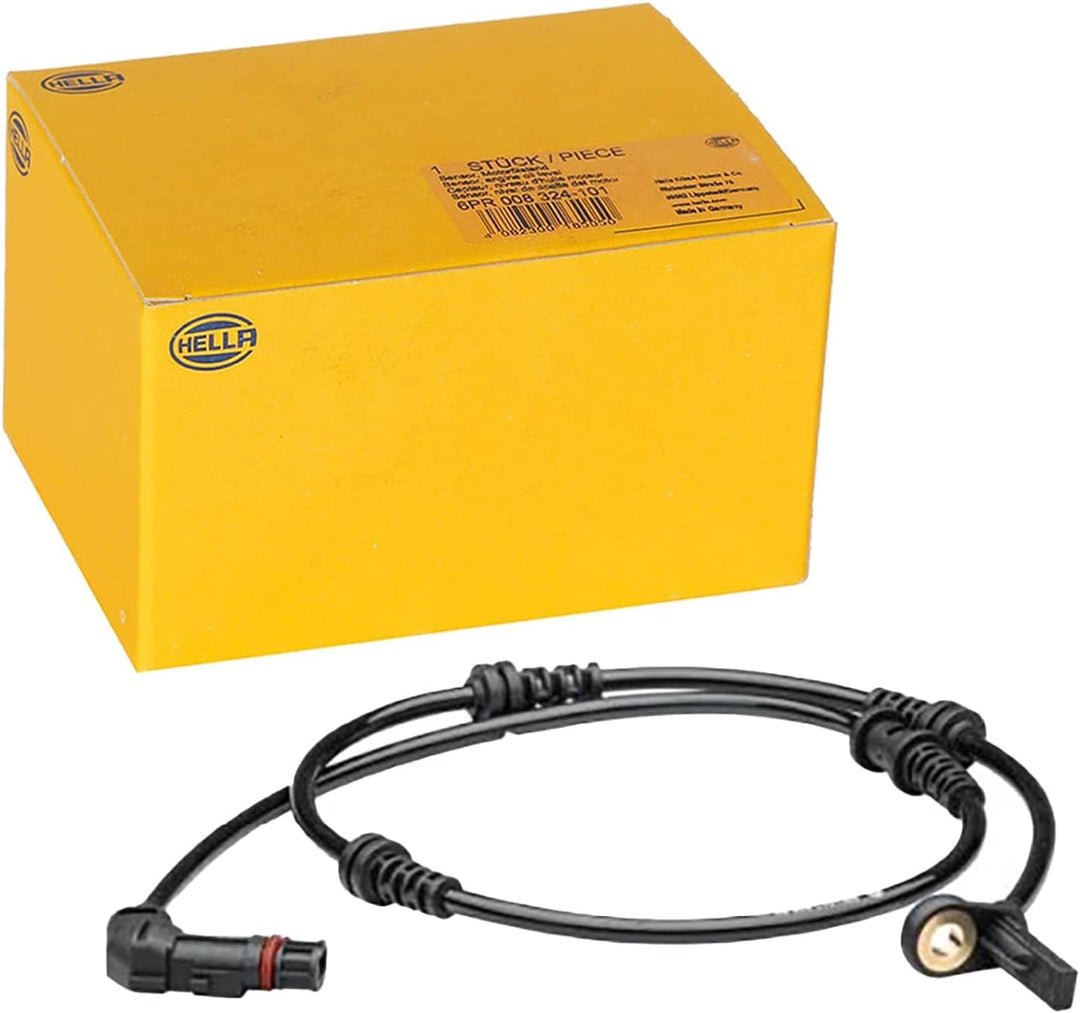 HELLA 6PU 012 679-321 Sensor, Raddrehzahl - 2-polig - Vorderachse beidseitig - Gesamtlänge: 856mm