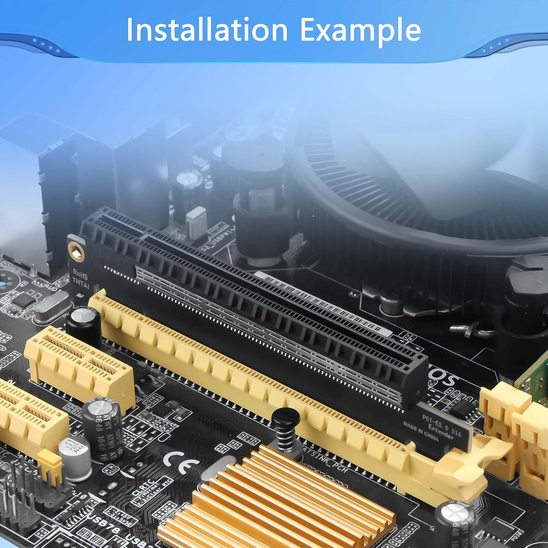 CERRXIAN PCIe 5.0 x16 Riser Card,PCI Express 5.0 16X Extension Slot Protection Test Card,für Compute