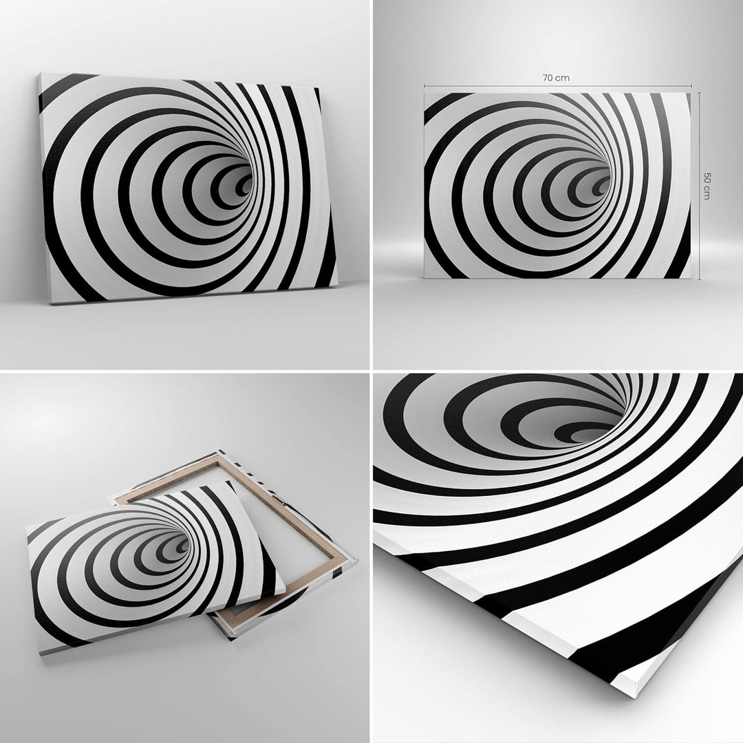 Bilder auf Leinwand Spirale abstrakt komposition Leinwandbild 70x50cm Wandbilder Dekoration Wohnzimm