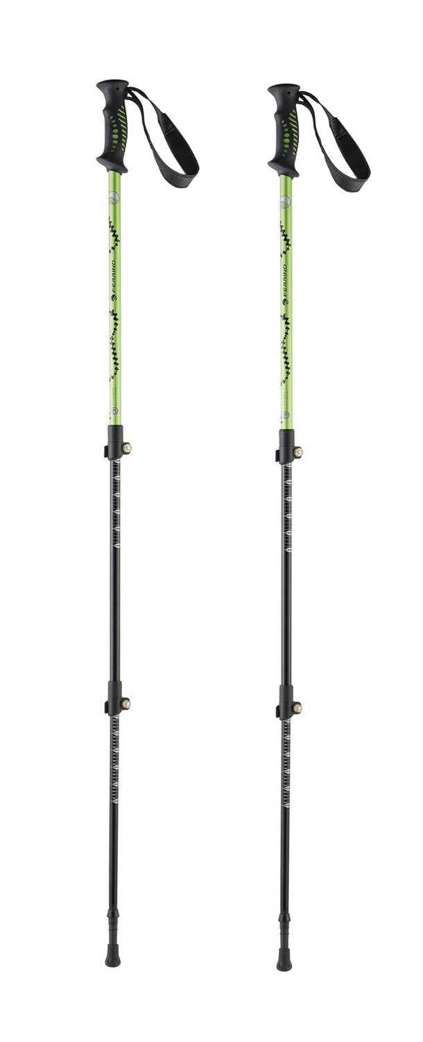 Ferrino Totem Paar 78132 evv grün schwarz Trekkingstöcke Wandern Wandern 65 cm 135 cm L, L