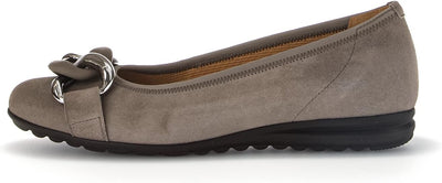 Gabor Damen Klassische Ballerinas, Frauen Flats,Moderate Mehrweite (G) 38 EU Braun Fumo, 38 EU Braun