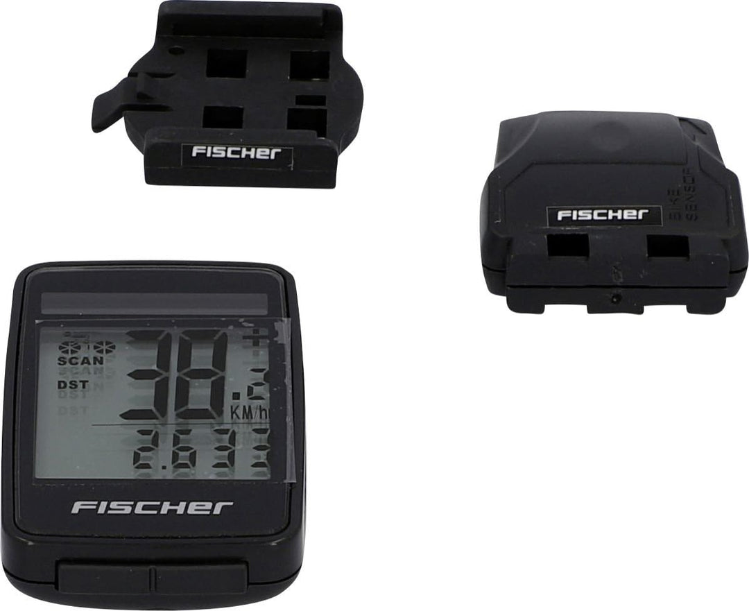 Fischer Fahrradcomputer Funk Solar FitPlus 27 Funktionen Fahrradcomputer