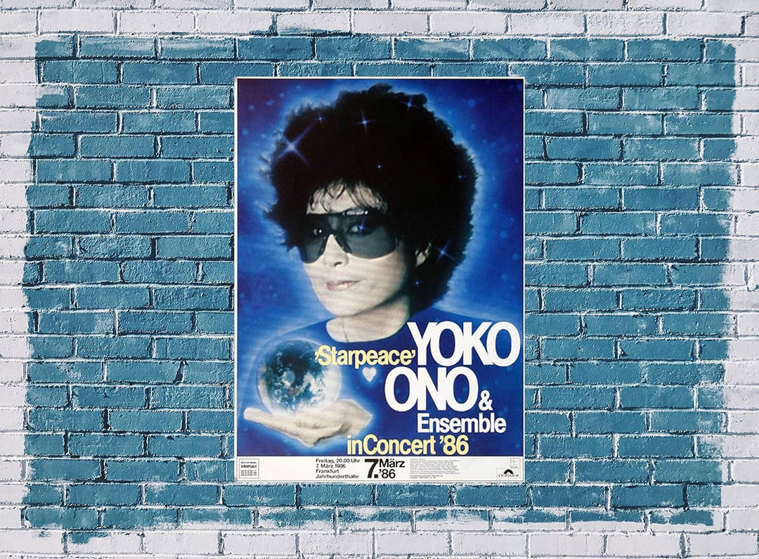 Yoko ONO - Starpeace, Frankfurt 1986 » Konzertplakat/Premium Poster | Live Konzert Veranstaltung | D