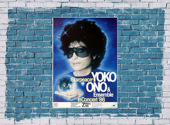 Yoko ONO - Starpeace, Frankfurt 1986 » Konzertplakat/Premium Poster | Live Konzert Veranstaltung | D