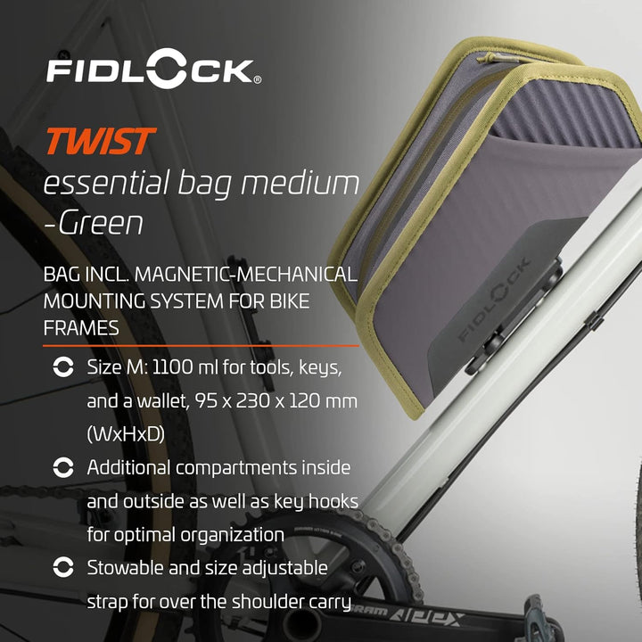 Fidlock GmbH Twist Essential Bag M schwarz Moos Grün M, Moos Grün M