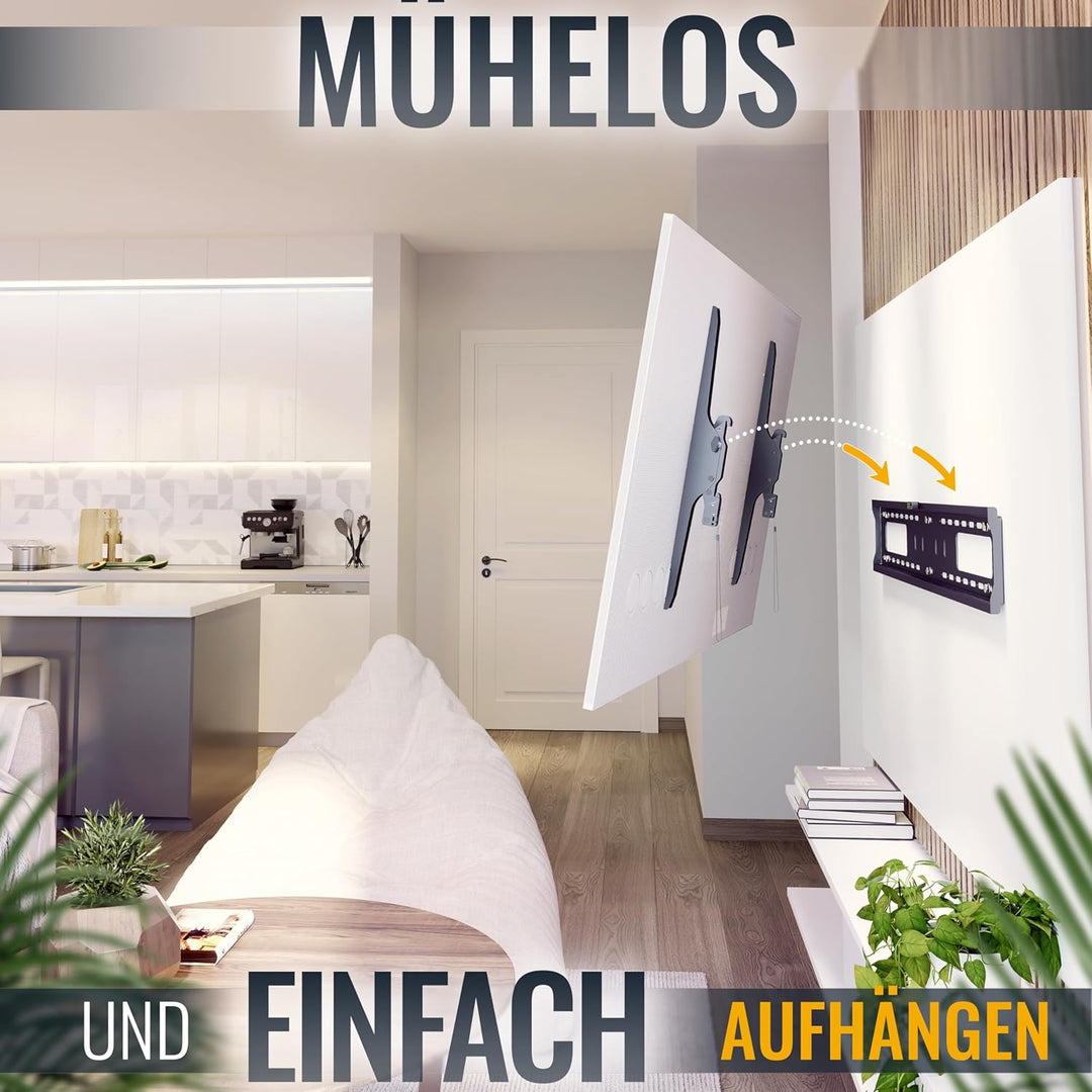RICOO TV Wandhalterung Fernseher Halterung Neigbar für 55-100 Zoll Fernsehhalterung für Wand N2396 U