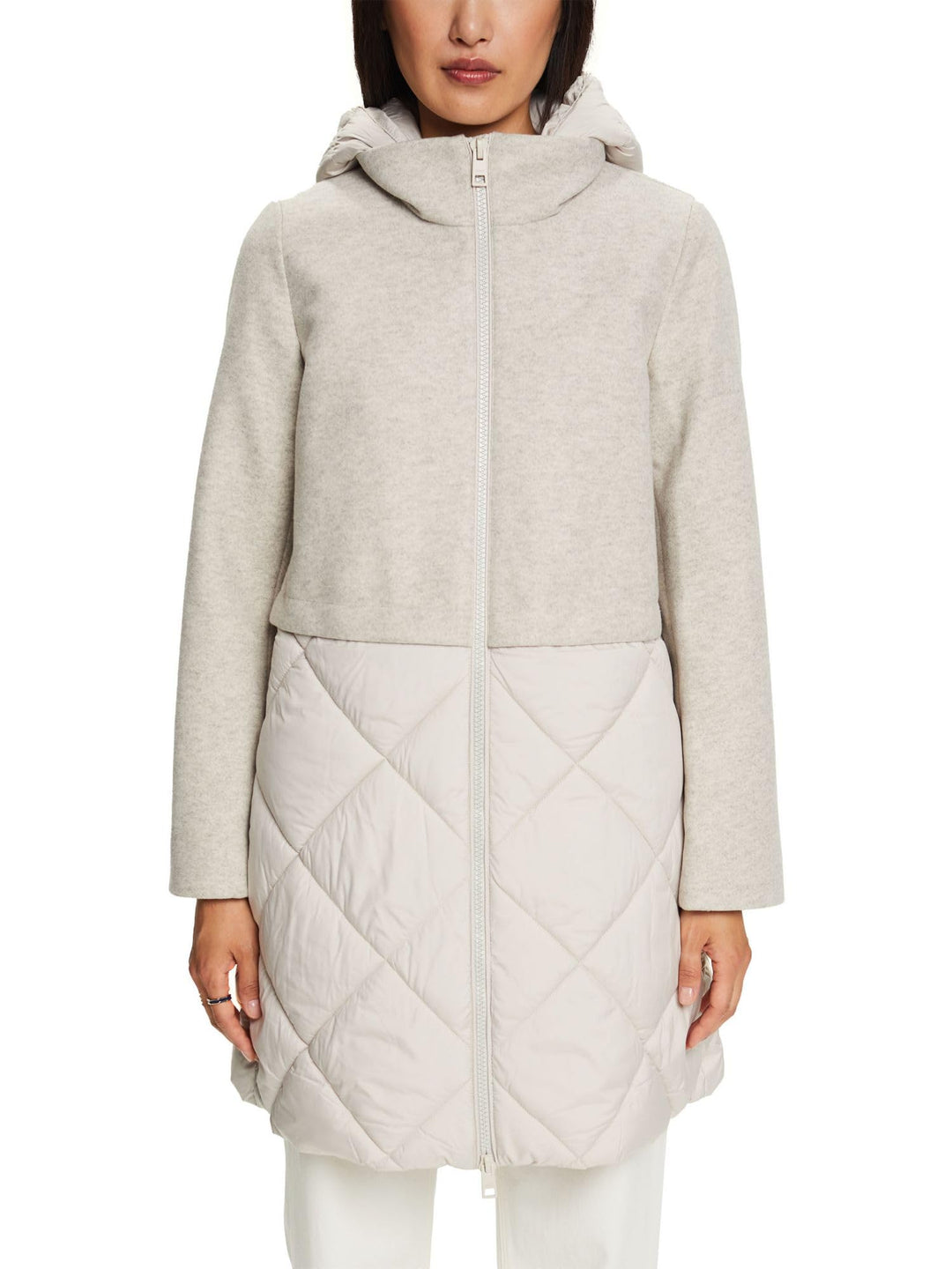 ESPRIT Damen 093eo1g329 Jacke M 290/LIGHT BEIGE, M 290/LIGHT BEIGE