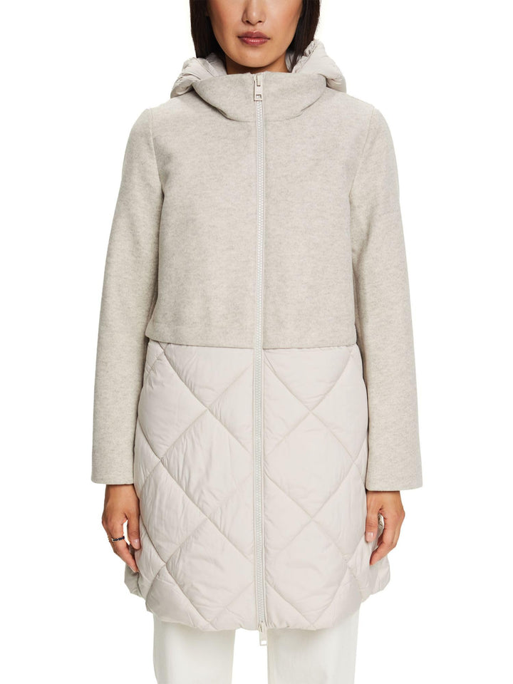 ESPRIT Damen 093eo1g329 Jacke M 290/LIGHT BEIGE, M 290/LIGHT BEIGE