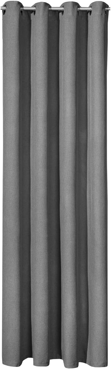 Happy Home Ösenschal Claudius Blickdicht B/H: 140 x 235 cm (grau), Grau