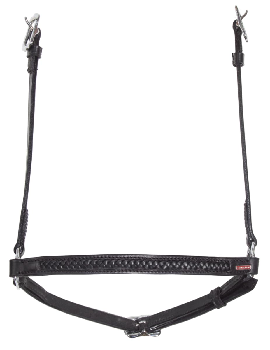 Karlslund Riding Equipment Reithalfter Hannoveraneres Nasenriemen mit Geflochtene Streife, k3222-9