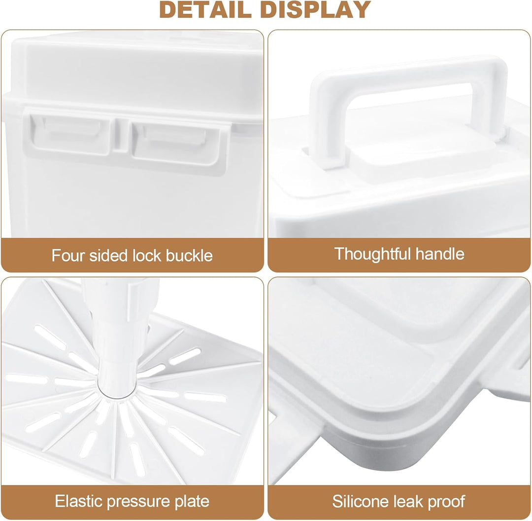 5L Gärungslagerbehälter, Kimchi Fermentation Container mit Luftdichtem Deckel, Kimchi Behälter, Kons