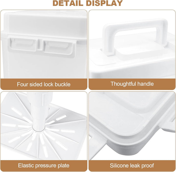 5L Gärungslagerbehälter, Kimchi Fermentation Container mit Luftdichtem Deckel, Kimchi Behälter, Kons