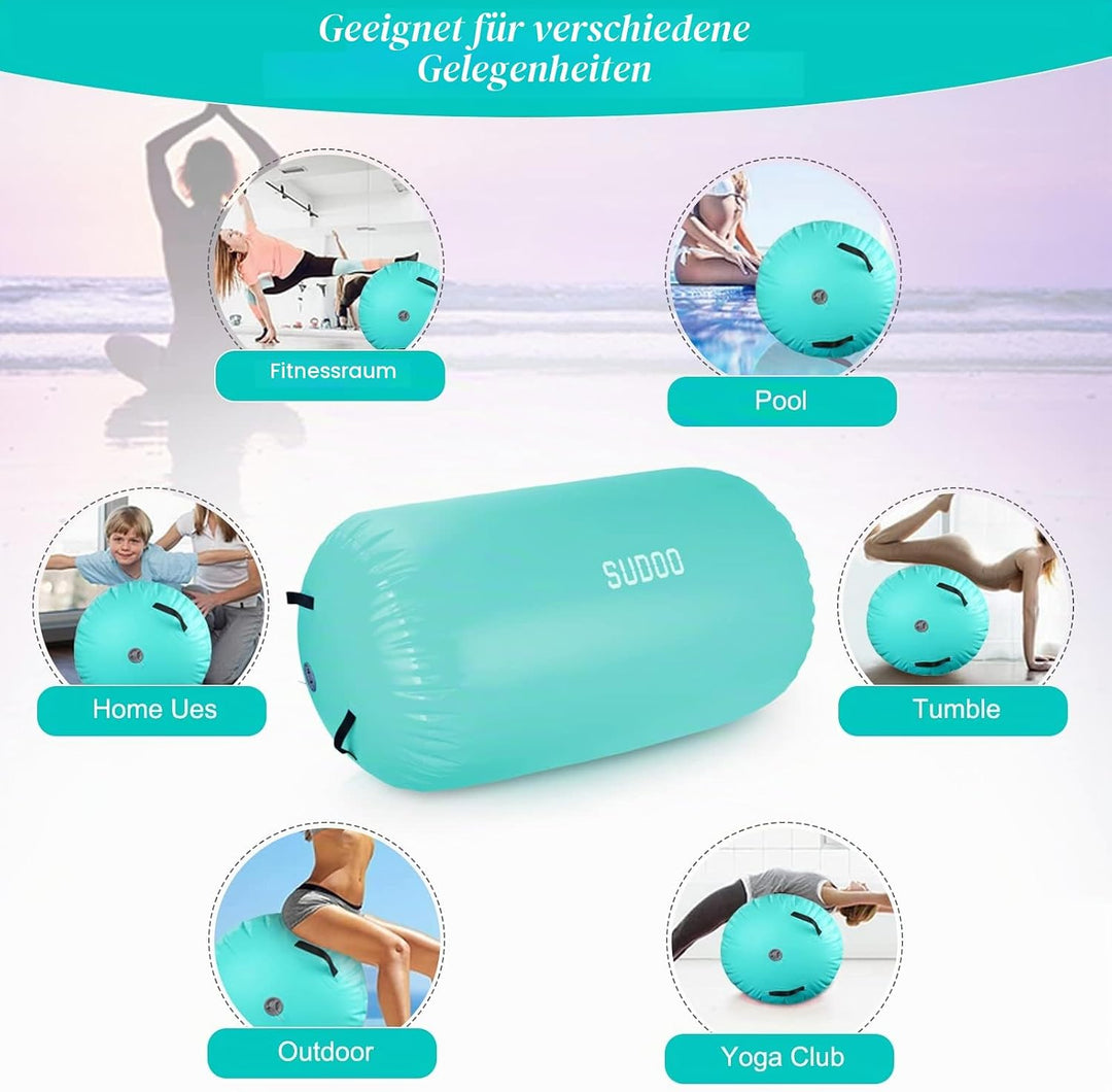 Aufblasbare Gymnastik Air Roll, Aufblasbare Luft Rollen, Air Roller, Gymnastikrolle, Ausbildung Glei