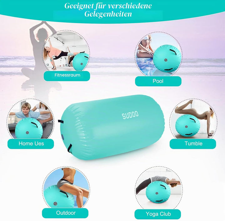 Aufblasbare Gymnastik Air Roll, Aufblasbare Luft Rollen, Air Roller, Gymnastikrolle, Ausbildung Glei