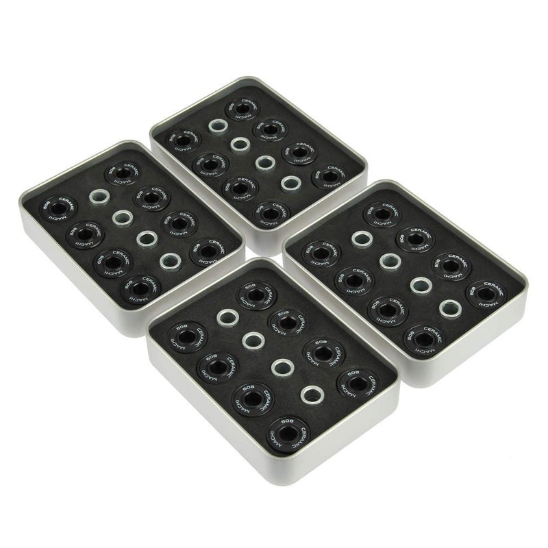 Mach1 8, 16 oder 32 Stück 608 Keramik Renn Kugellager Lager + Spacer z.B. für Inliner Skates Skatebo