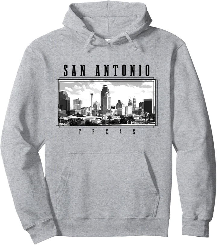 San Antonio Texas Vintage Skyline USA Amerika Souvenir Pullover Hoodie