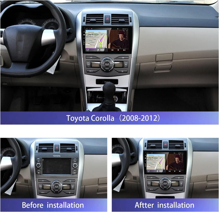 JOYX Android 15 IPS Autoradio Passt für Toyota Corolla E140 E150 (2006-2013) - Eingebautes CarPlay A